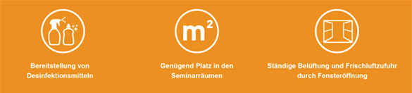 Hygienekonzept bei Seminaren